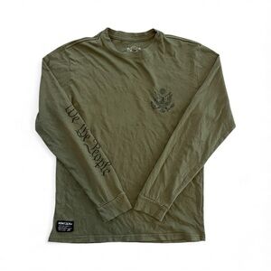 Howitzer Khaki‎ long sleeve shirt with "We The People" Youth L
